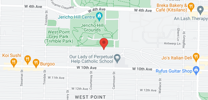 map of 4150 W 8TH AVENUE